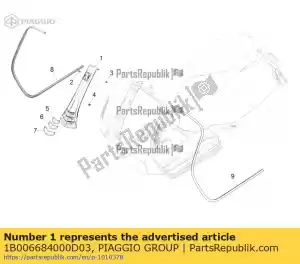 Piaggio Group 1B006684000D03 cubierta de dirección pintada - Lado inferior