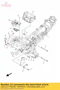 yamaha 20S2117T0000 pokrywa 5 - Dół