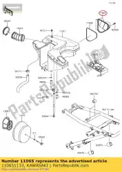 dop, luchtfilter kl650-c5 van Kawasaki, met onderdeel nummer 110651133, bestel je hier online: