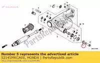 52141MKCA00, Honda, collar, swingarm pivot honda gl1800 goldwing tour manual gl1800bd dct gl1800da 1800 , New