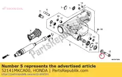 Here you can order the collar, swingarm pivot from Honda, with part number 52141MKCA00: