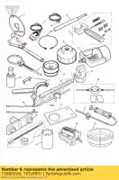 T3880026, Triumph, vasthoudgereedschap, koppeling, universeel triumph daytona 675 from vin 381275 daytona 675 up to vin 381274 daytona 675 vin 381275 to vin 564947 street triple street triple r street triple r to vin 560476 street triple to vin 560476 tiger 800 tiger 800xc 675 800 2006 2007 2008 2009 2010 2011 2012 , Nieuw