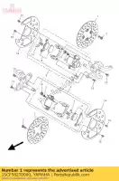 1SCF582T0000, Yamaha, disco, freio (esquerdo) yamaha yfm 300 2013, Novo