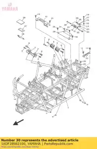 yamaha 1XDF28982100 isolante, calor - Lado inferior