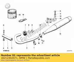 Qui puoi ordinare morsetto tubo sinistro da BMW , con numero parte 18212302071: