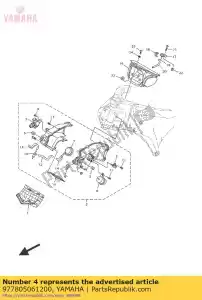 yamaha 977805061200 screw, tapping(61a) - Bottom side