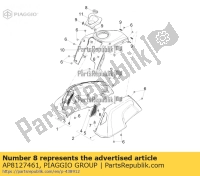 AP8127461, Aprilia, selo do interruptor principal, Novo