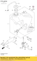 4456044E00, Suzuki, Banda, tanque de combustível, suzuki  dr z 125 250 400 2000 2001 2002 2003 2004 2005 2006 2007 2009 2017 2018 2019, Novo