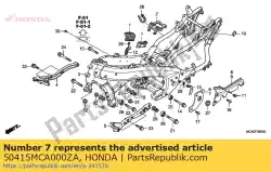 Here you can order the cover, l. Pivot plate *nh248r * (nh248r 248gray) from Honda, with part number 50415MCA000ZA: