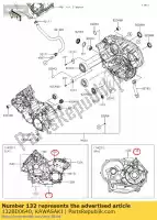 132BD0640, Kawasaki, parafuso comum kawasaki  brute force kfx kvf 110 360 650 700 750 800 2006 2007 2008 2009 2010 2011 2012 2013 2014 2015 2016 2017 2018 2019 2020 2021, Novo