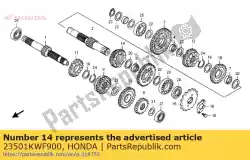 Aquí puede pedir engranaje, c-5 de Honda , con el número de pieza 23501KWF900: