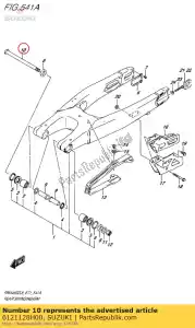 suzuki 6121128H00 eje, rr swgarm - Lado inferior