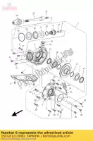 1SCG61210000, Yamaha, engranaje, piñón de mando yamaha yfm 300 2013, Nuevo