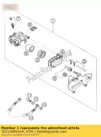 50313080144, KTM, zacisk hamulca ty? kpl. 28mm 01 ktm exc mxc sx sxs 125 200 250 300 380 400 450 520 525 540 2001 2002 2003, Nowy