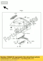 530650020777, Kawasaki, cover seat,l.green zx1000jbf kawasaki zx 1000 2011 2012 2013 2014 2015, New