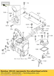 Ici, vous pouvez commander le tige-assy-tie auprès de Kawasaki , avec le numéro de pièce 391101087: