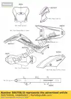 560750926, Kawasaki, patroon, lijkwade, lh, upp, rr kawasaki d tracker 150 , Nieuw