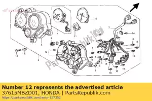 Honda 37615MBZD01 conjunto de caja, metro más bajo - Lado inferior