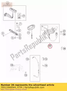 ktm 70011066044 sistema de bloqueio - Lado inferior