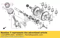 13218MFL003, Honda, bearing e, connecting rod honda cbr fireblade rr ra rrs cbr1000rr cbr1000ra 1000 , New