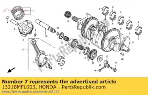 Honda 13218MFL003 bearing e, connecting rod - Bottom side