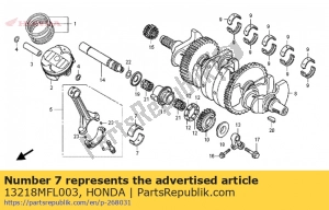 Honda 13218MFL003 rodamiento e, biela - Lado inferior