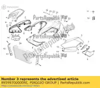 89599700000NI, Piaggio Group, l.h. body side aprilia shiver zd4rag00 750 2014 2015 2016, New