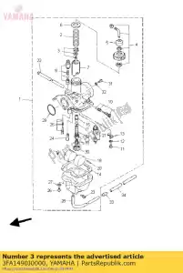 Yamaha 3FA1490J0000 conjunto de agulha - Lado inferior