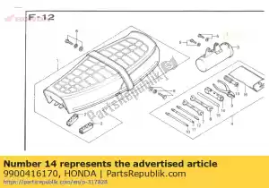 honda 9900416170 moersleutel, doos (p16x17) - Onderkant