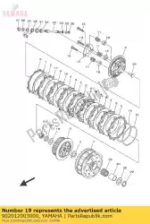 Here you can order the washer, plate from Yamaha, with part number 902012003000: