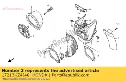 Aqui você pode pedir o elemento, filtro de ar em Honda , com o número da peça 17213KZ4J40: