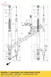 Qui puoi ordinare gruppo forcella anteriore (l. H) da Yamaha , con numero parte 39P231022000: