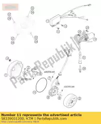 Ici, vous pouvez commander le pas de description disponible auprès de KTM , avec le numéro de pièce 58339031200: