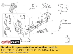 Aprilia AP8133816, Zacisk hamulca obr. zestaw, OEM: Aprilia AP8133816