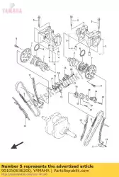 bout, sluitring (1aa) van Yamaha, met onderdeel nummer 901050636200, bestel je hier online: