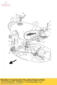 yamaha 2UJ241820000 amortisseur, emplacement 2 - La partie au fond