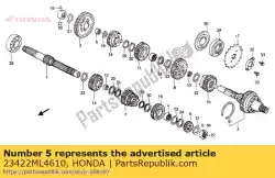 Tutaj możesz zamówić krzak, 20mm od Honda , z numerem części 23422ML4610: