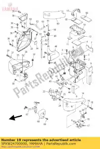 yamaha 5PXW24700000 conjunto de rotor - Lado inferior