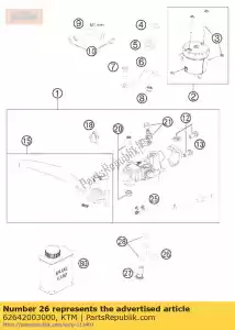 ktm 62642003000 w?? hamulcowy cylinder hamulca r?cznego - Dół