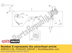 Aqui você pode pedir o interruptor principal - bloqueio de direção em Piaggio Group , com o número da peça AP8202136: