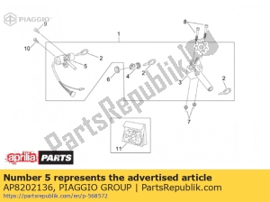 aprilia AP8202136 interruttore principale - bloccasterzo - Il fondo