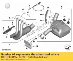Here you can order the front muffler (to 08/2020) from BMW, with part number 18518393197: