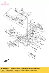 Ici, vous pouvez commander le amortisseur auprès de Yamaha , avec le numéro de pièce 2S3216490000: