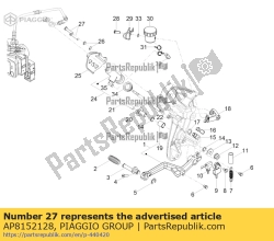 Aprilia AP8152128, Vis à six pans creux m6x30, OEM: Aprilia AP8152128