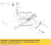 898284, Piaggio Group, voetplaat voor berijder aprilia moto-guzzi v zd4kca00 zd4xab00 zgukza00 zgukzb00 zgukzua0 zgukzub0 zguld000, zgukv zguld000, zgukv001 zgulda00 zguldb00 zguldc00, zguld000 zguldca0 zgulde00 zguldg00 zguldh00 zguldk00 zguldk00, zgukvk zguldm00 zguldm00, zguldl00 zguldp00 zguldp00,, Nieuw