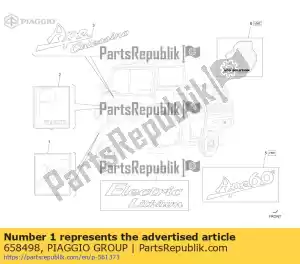 Piaggio Group 658498 sticker - Bottom side