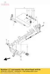 Aquí puede pedir brazo, turno de Yamaha , con el número de pieza 3D8181120100: