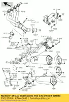 550200880, Kawasaki, stra?nik, lh kawasaki zzr  f zx1400 e zzr1400 abs 1400 , Nowy