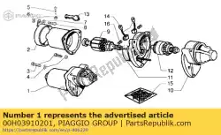 Here you can order the electric start motor assembly from Piaggio Group, with part number 00H03910201: