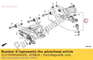 honda 51370HR6A60ZB arm assy., r. fr. upper *type1* - Bottom side